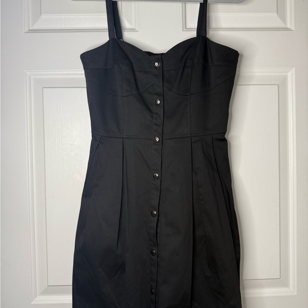 Guess Black Strap bustier Dress